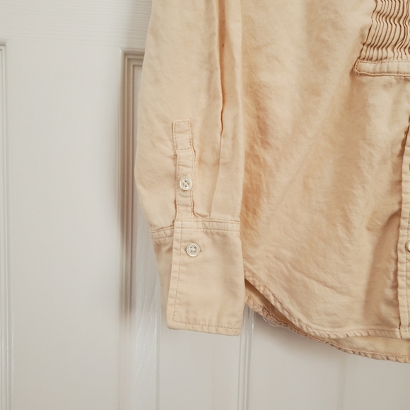 J. Crew Cream Tuxedo Button Down Shirt - Picture 3 of 6